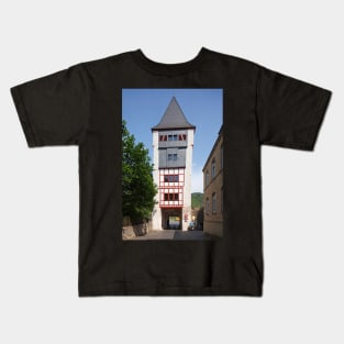 Old town, Bacharach, Middle Rhine, Rhine Kids T-Shirt